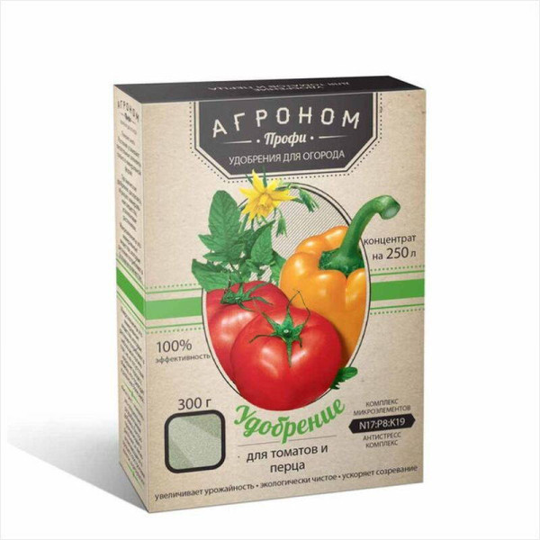 Добриво для томатів та перцю «Агроном Профі» – 300 грамів